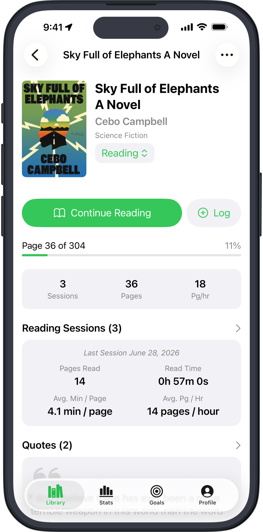 Reading stats and heatmap